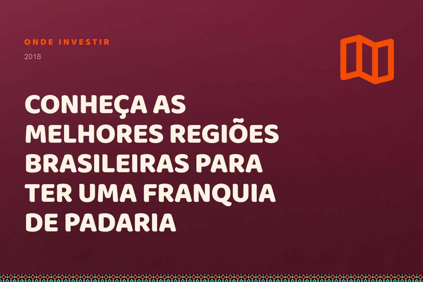 Capa da matéria: o título sobre campo bordô, com um mapa dobrado no canto.