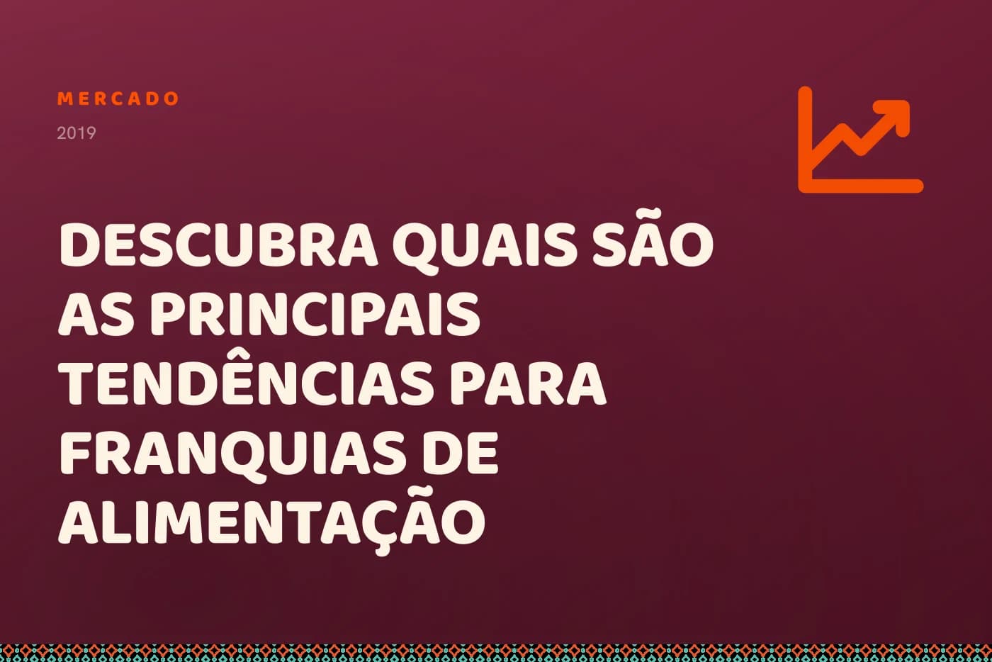 Capa da matéria: o título sobre campo bordô, com um gráfico de linha subindo no canto.