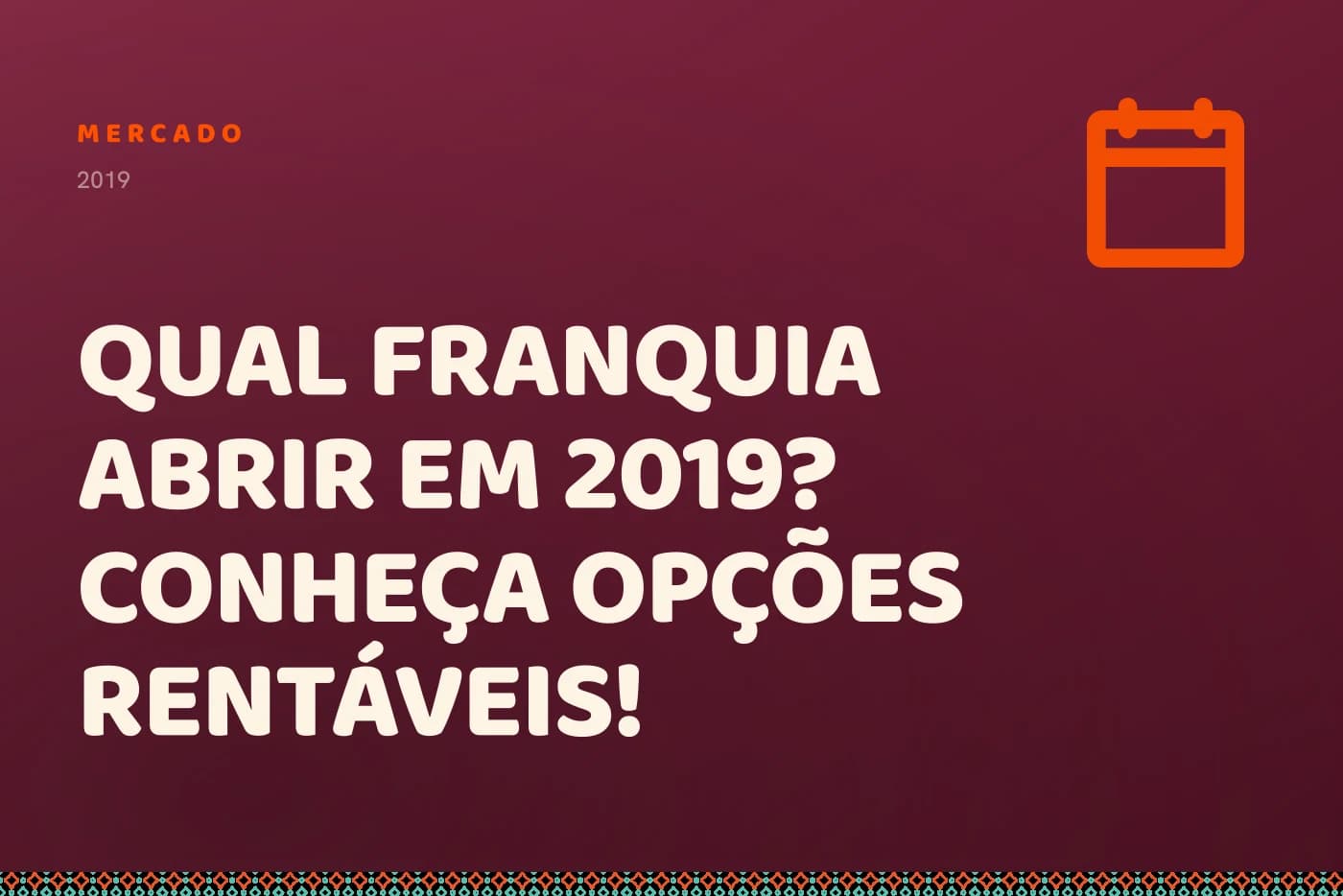 Capa da matéria: o título sobre campo bordô, com uma folhinha de calendário no canto.