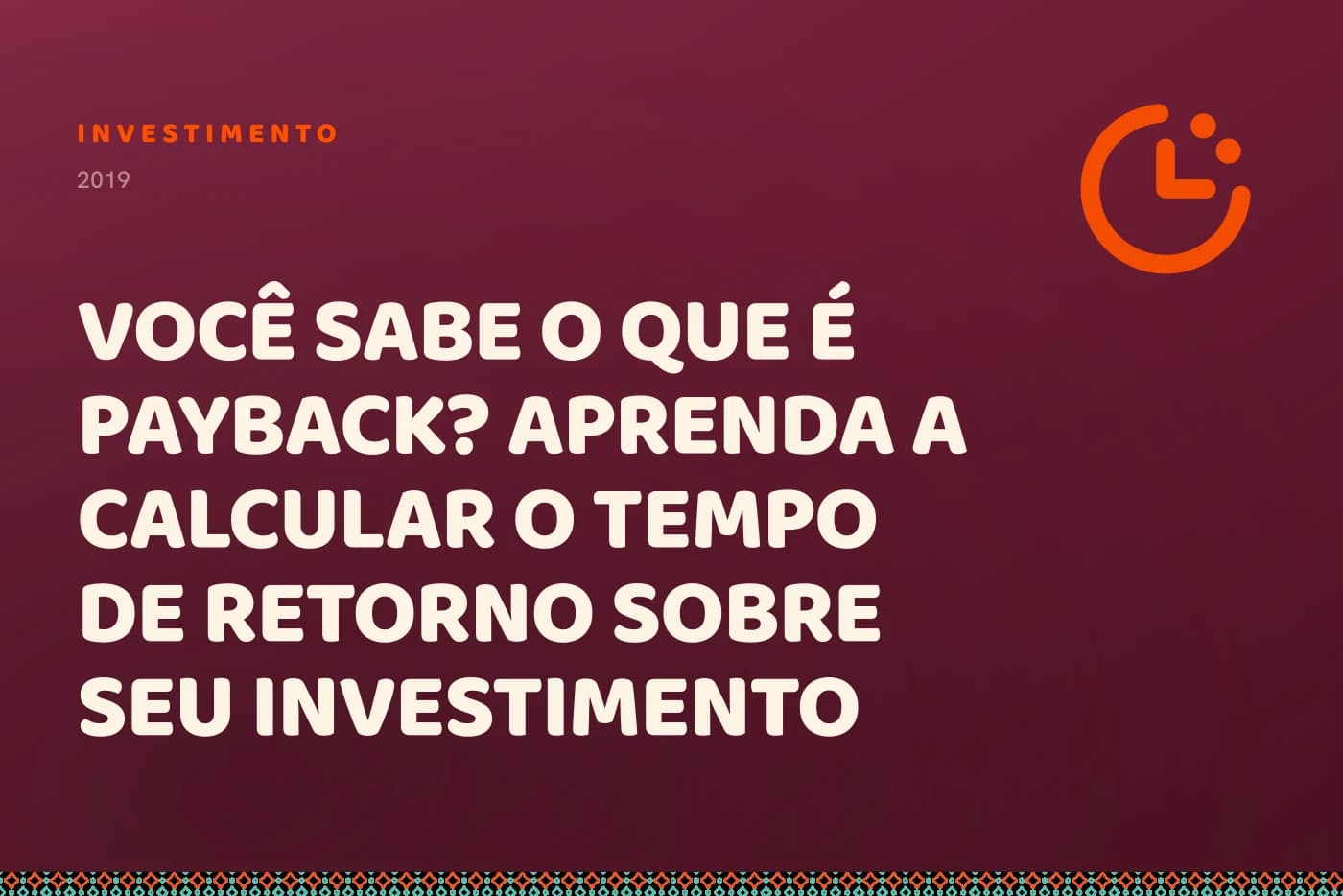 Capa da matéria: o título sobre campo bordô, com um relógio de contagem regressiva no canto.